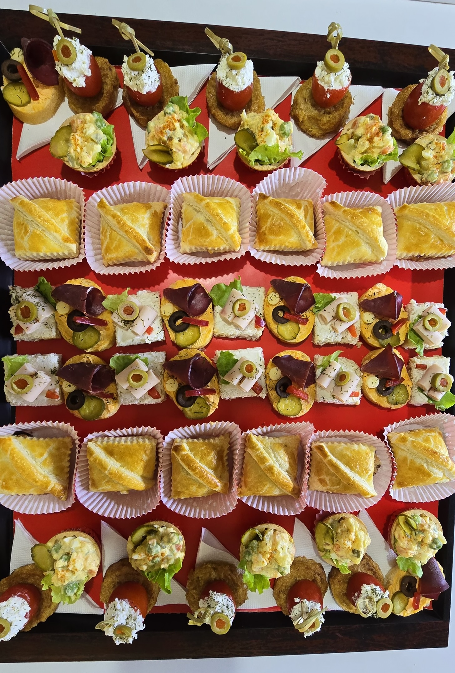 Event finger food setup