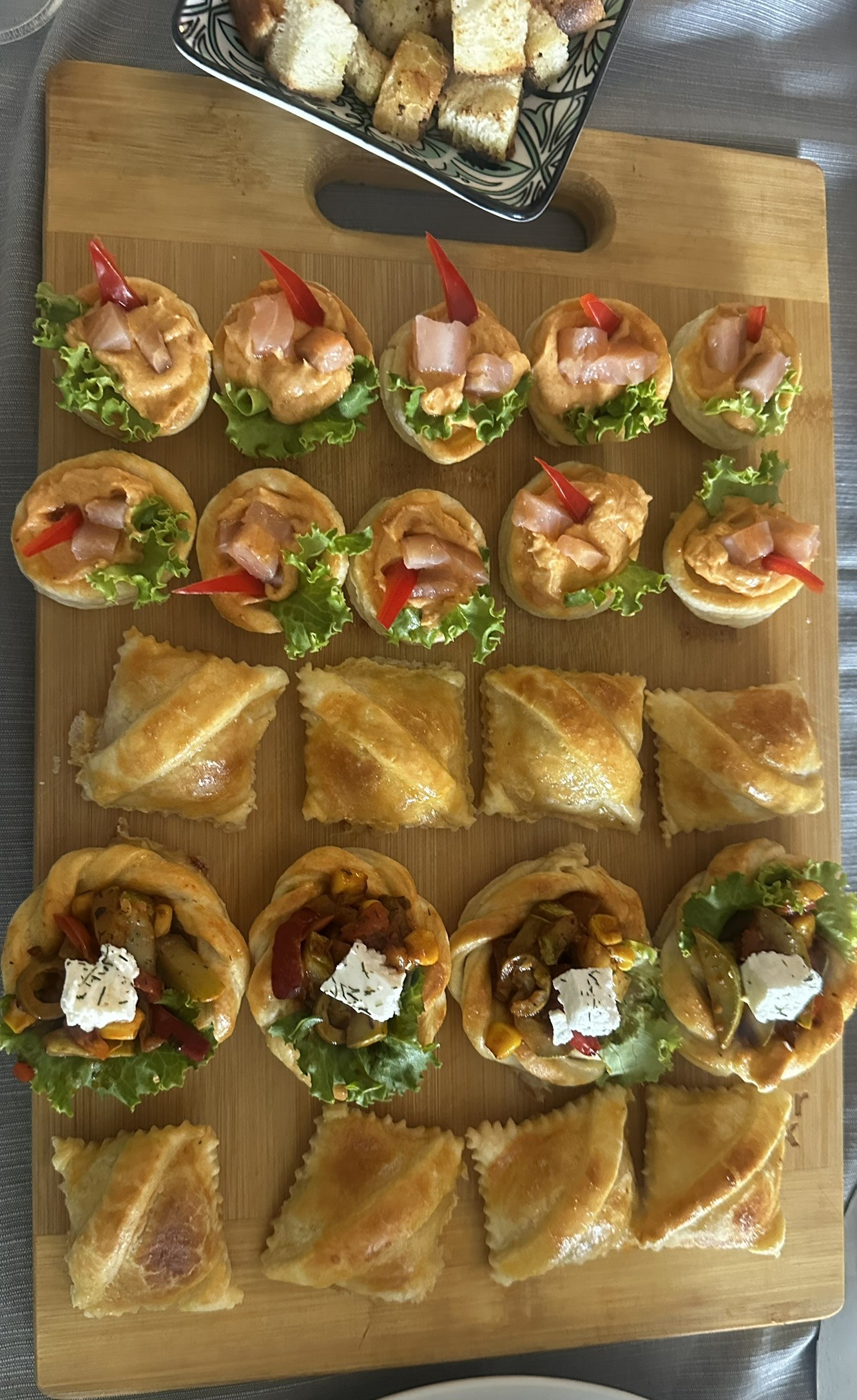 Handcrafted appetizer selection