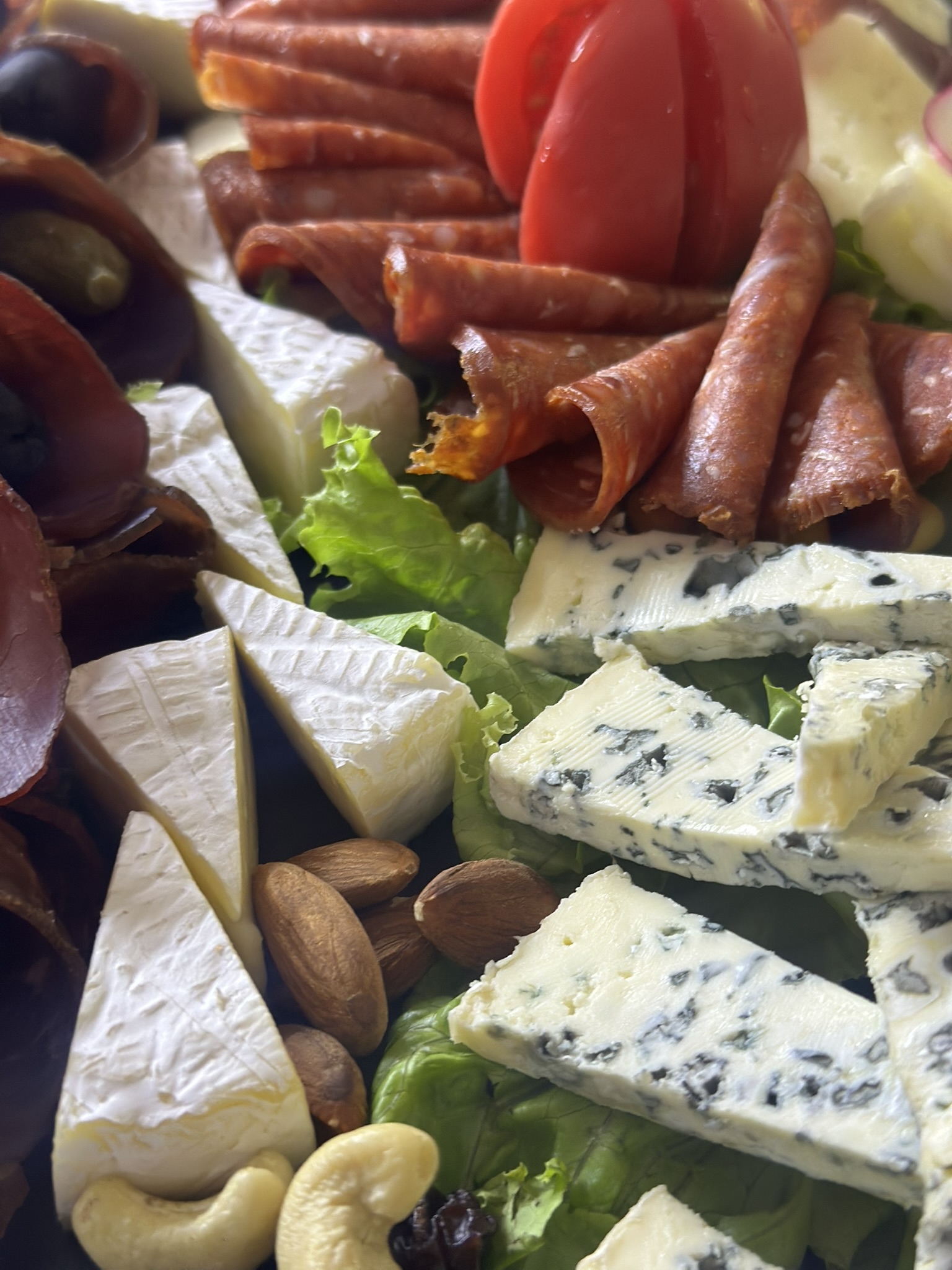 Festive finger food display