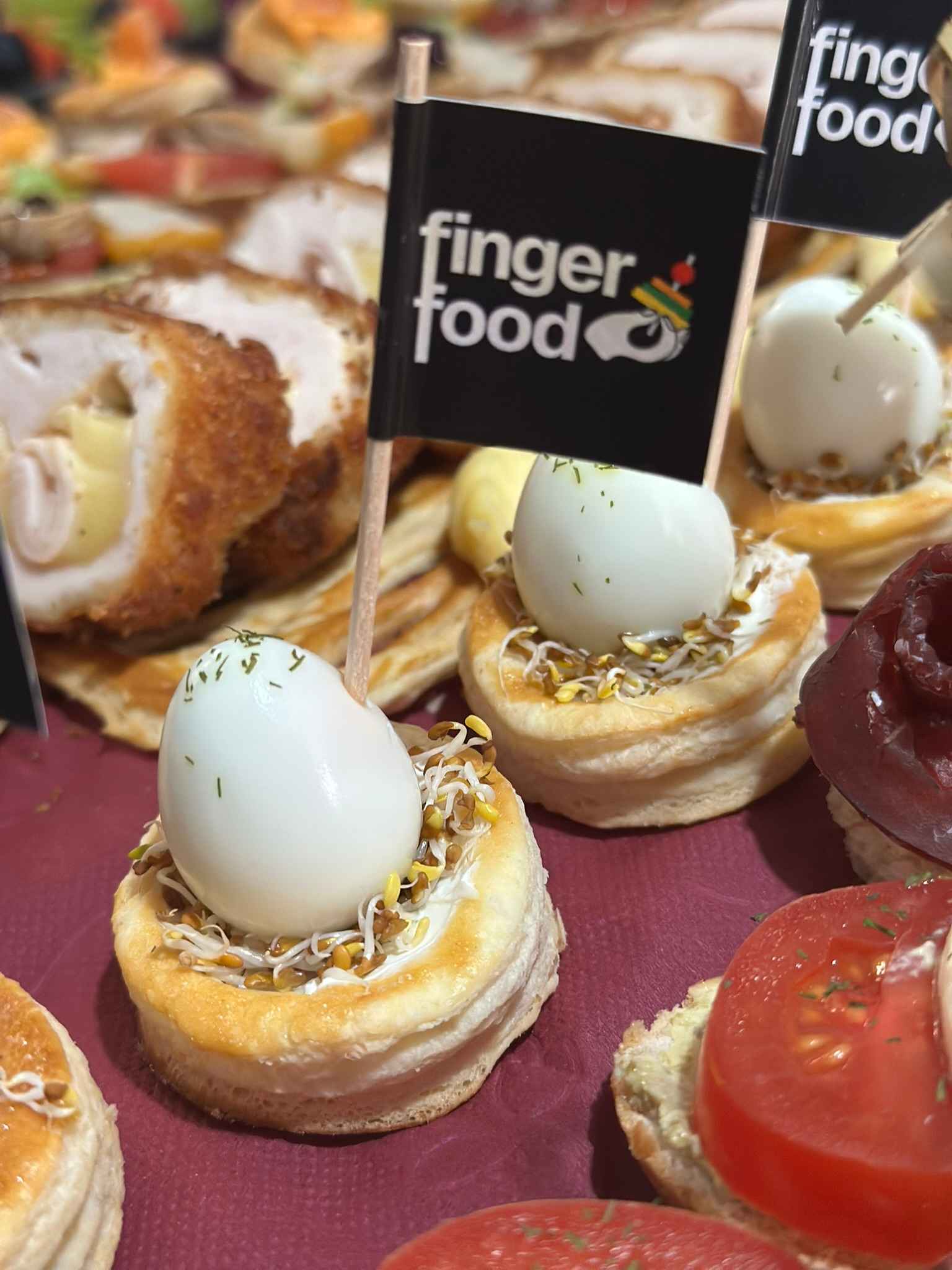 Elegant finger food presentation