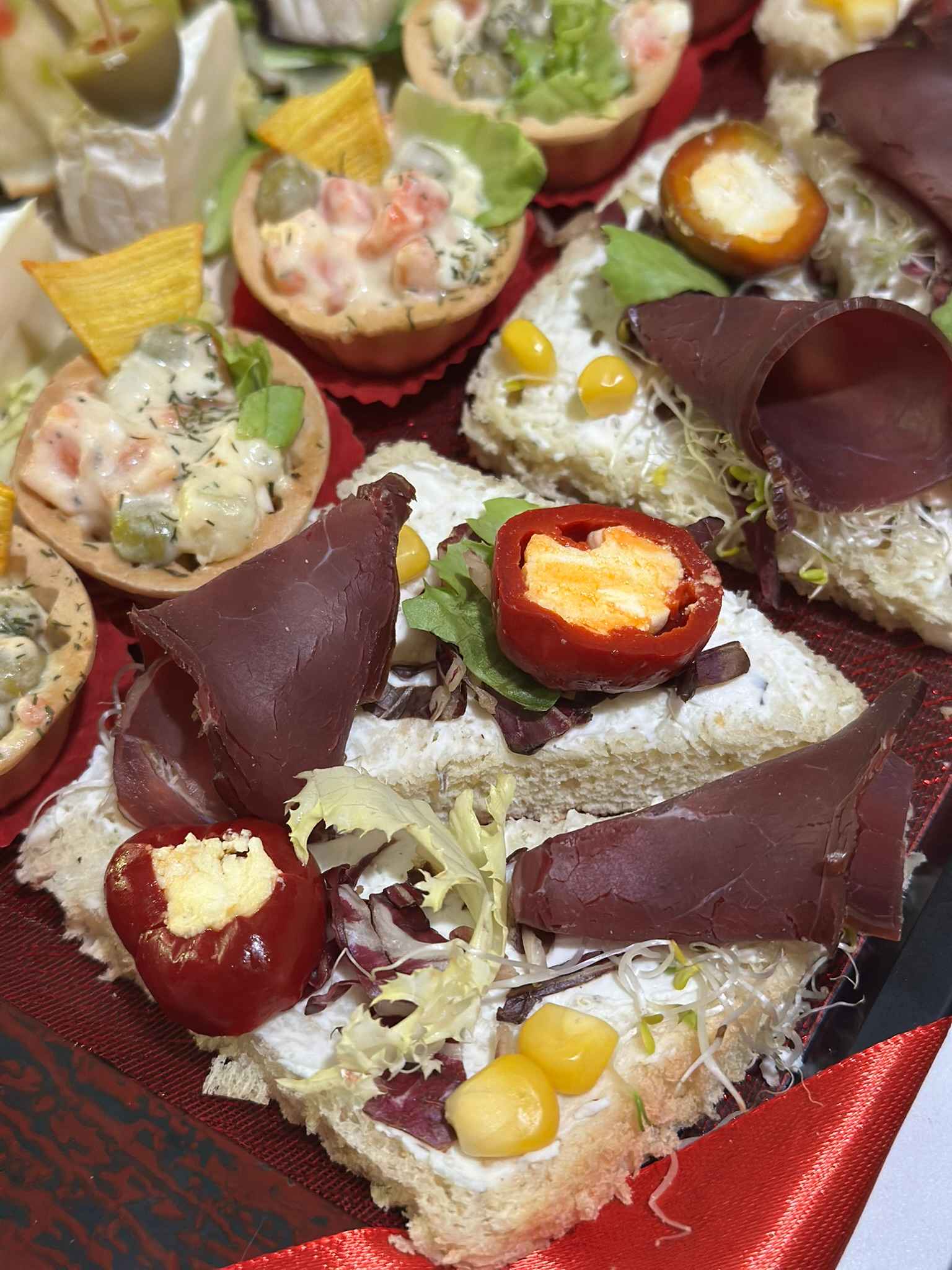 Exquisite catering presentation
