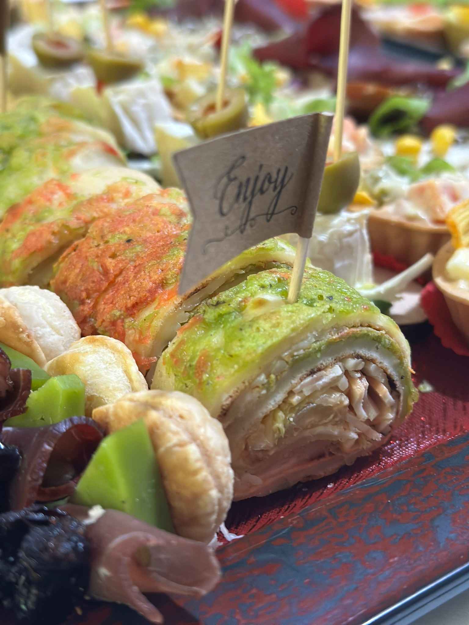 Gourmet finger food platter