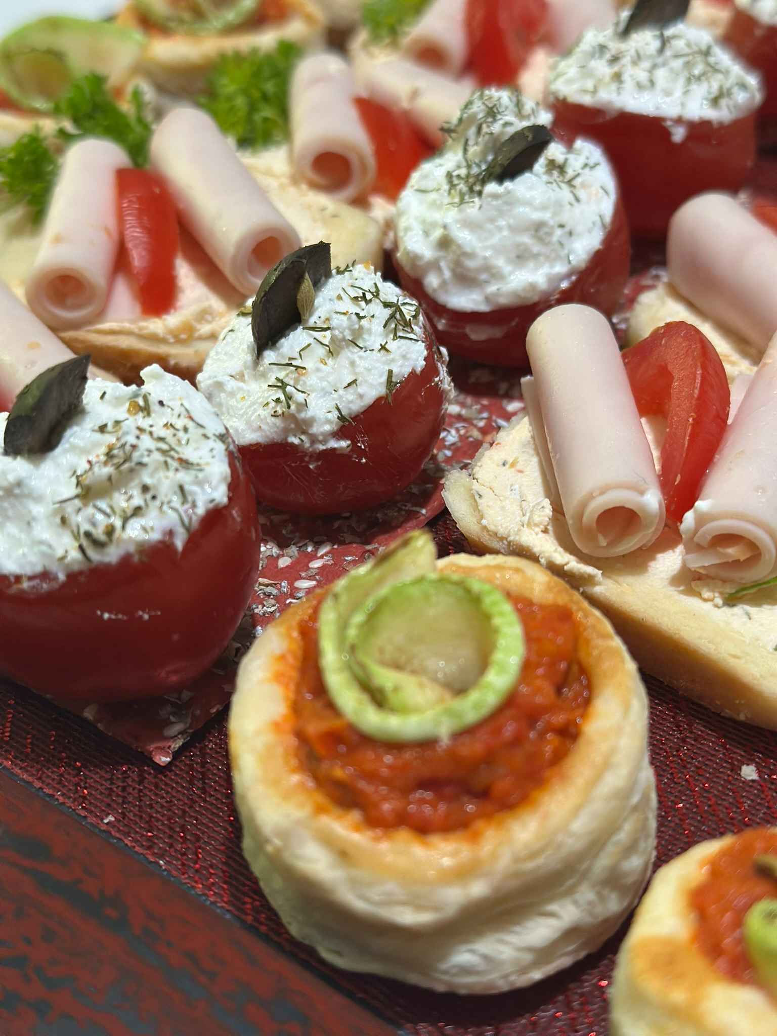 Premium finger food selection