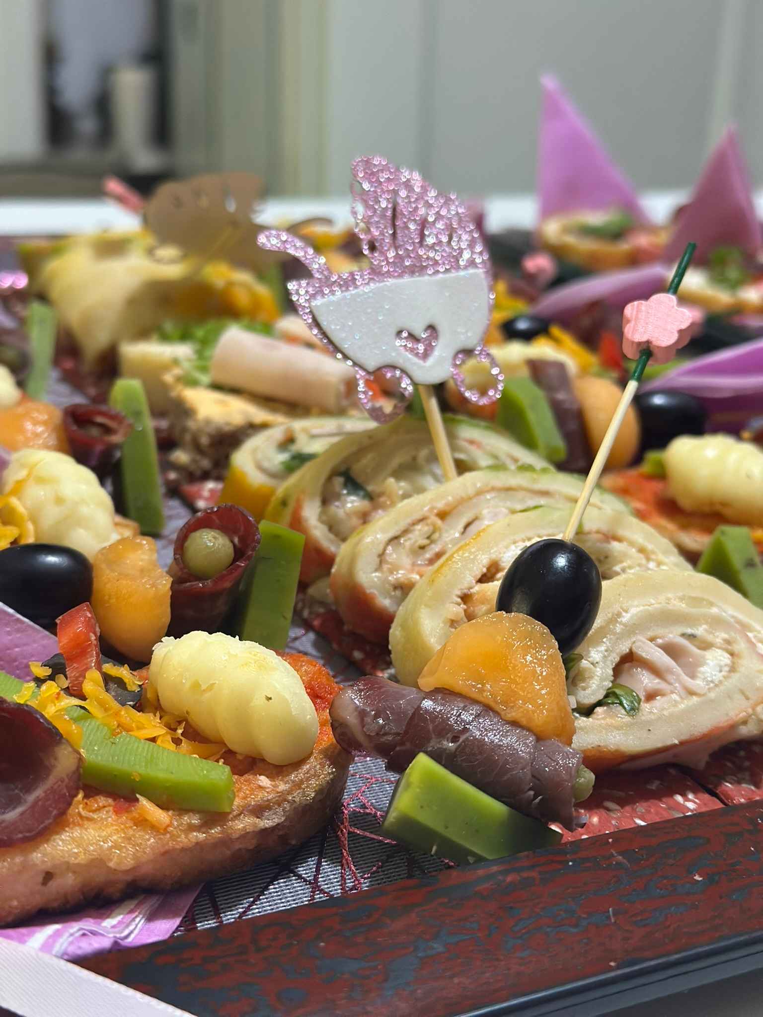 Professional appetizer plating