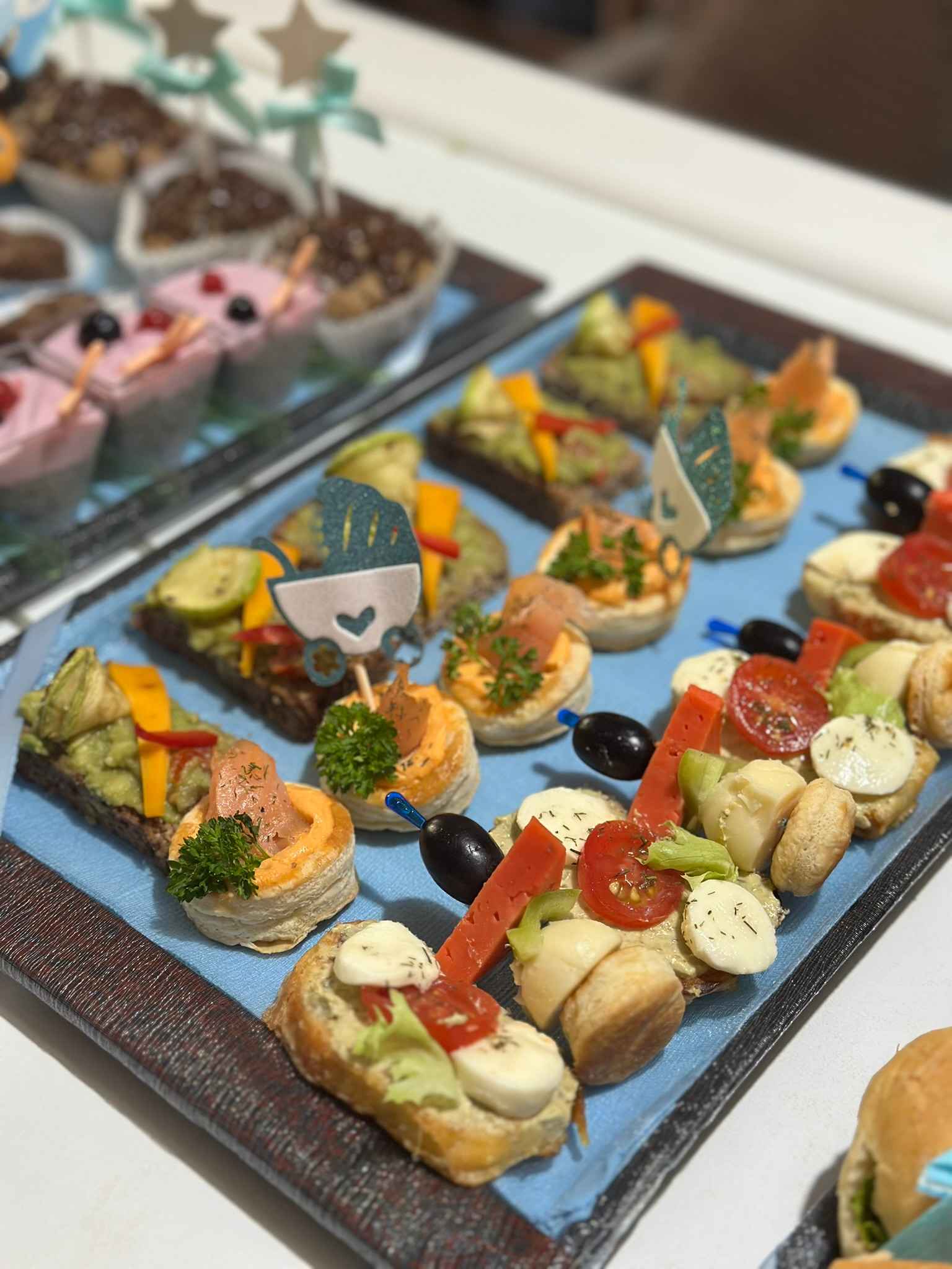 Elegant finger food variety