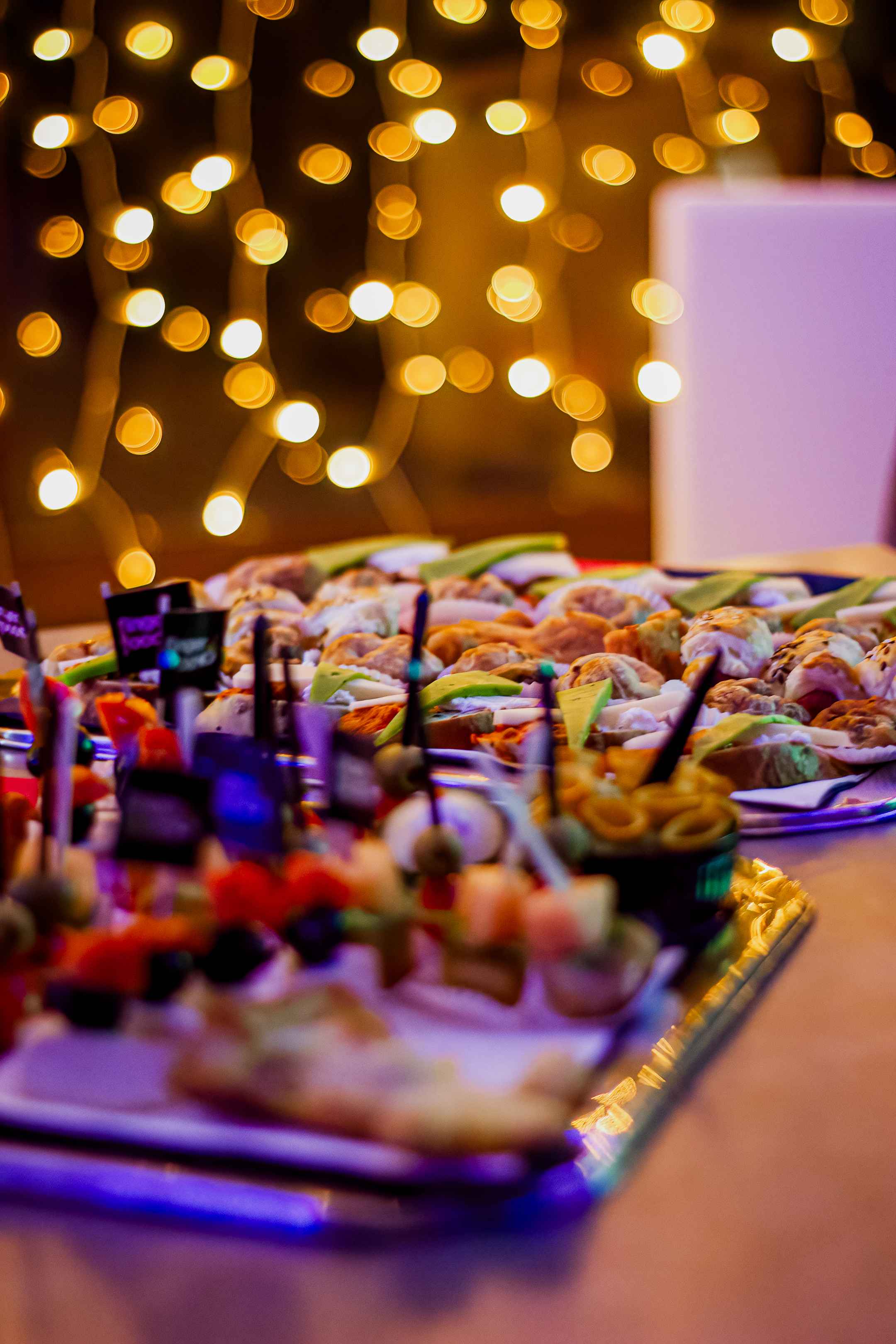 Premium finger food display