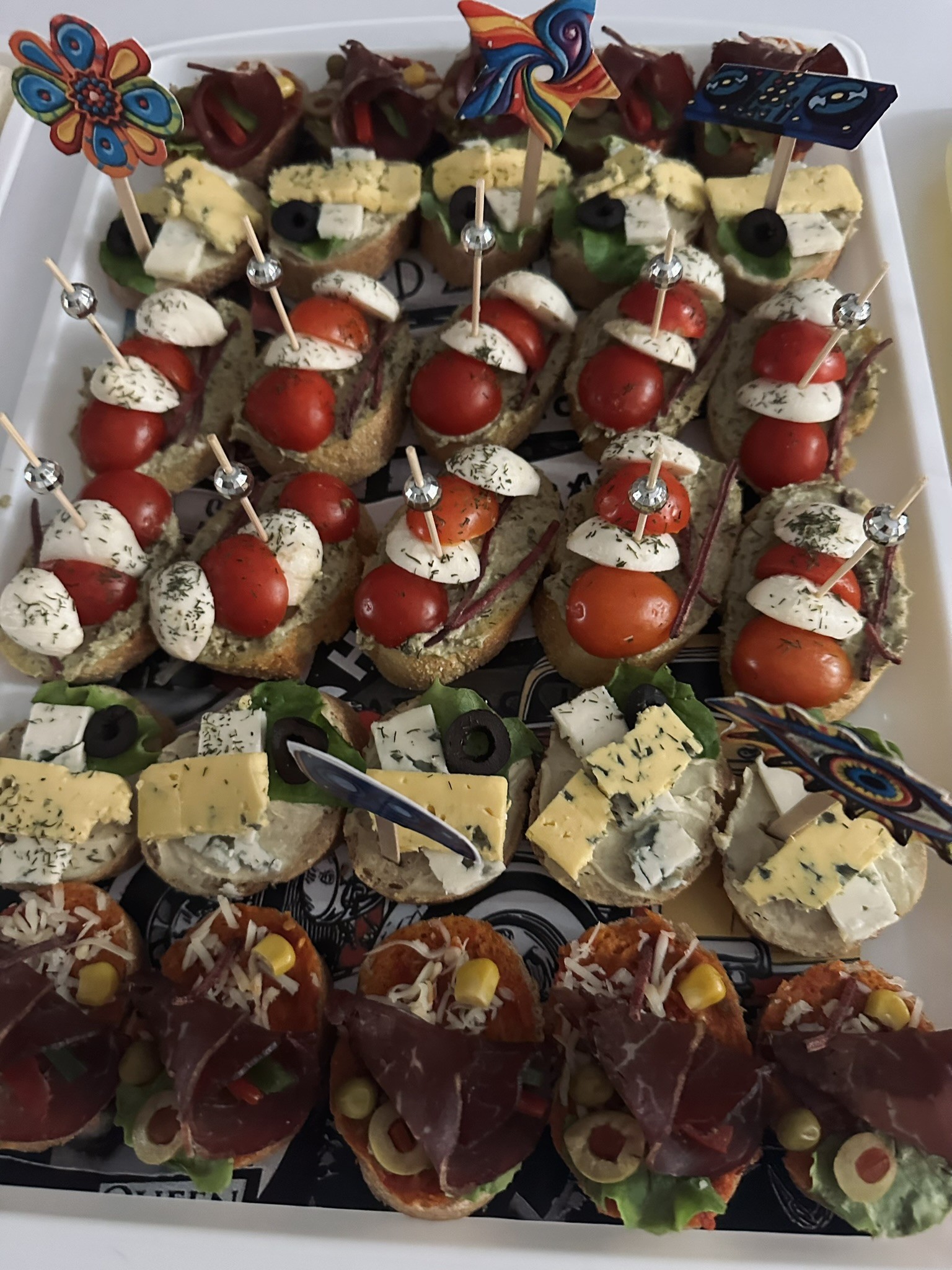 Professional catering setup