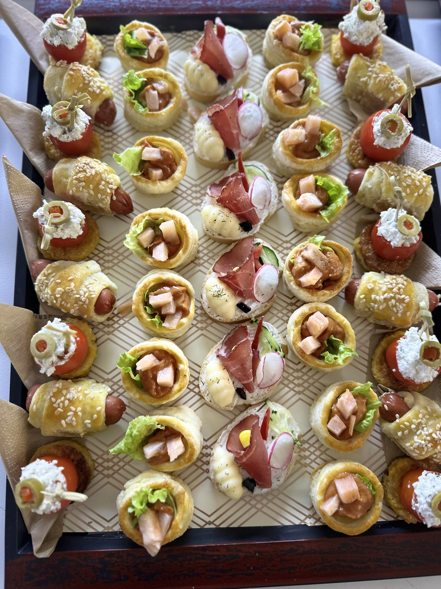 Refined catering buffet