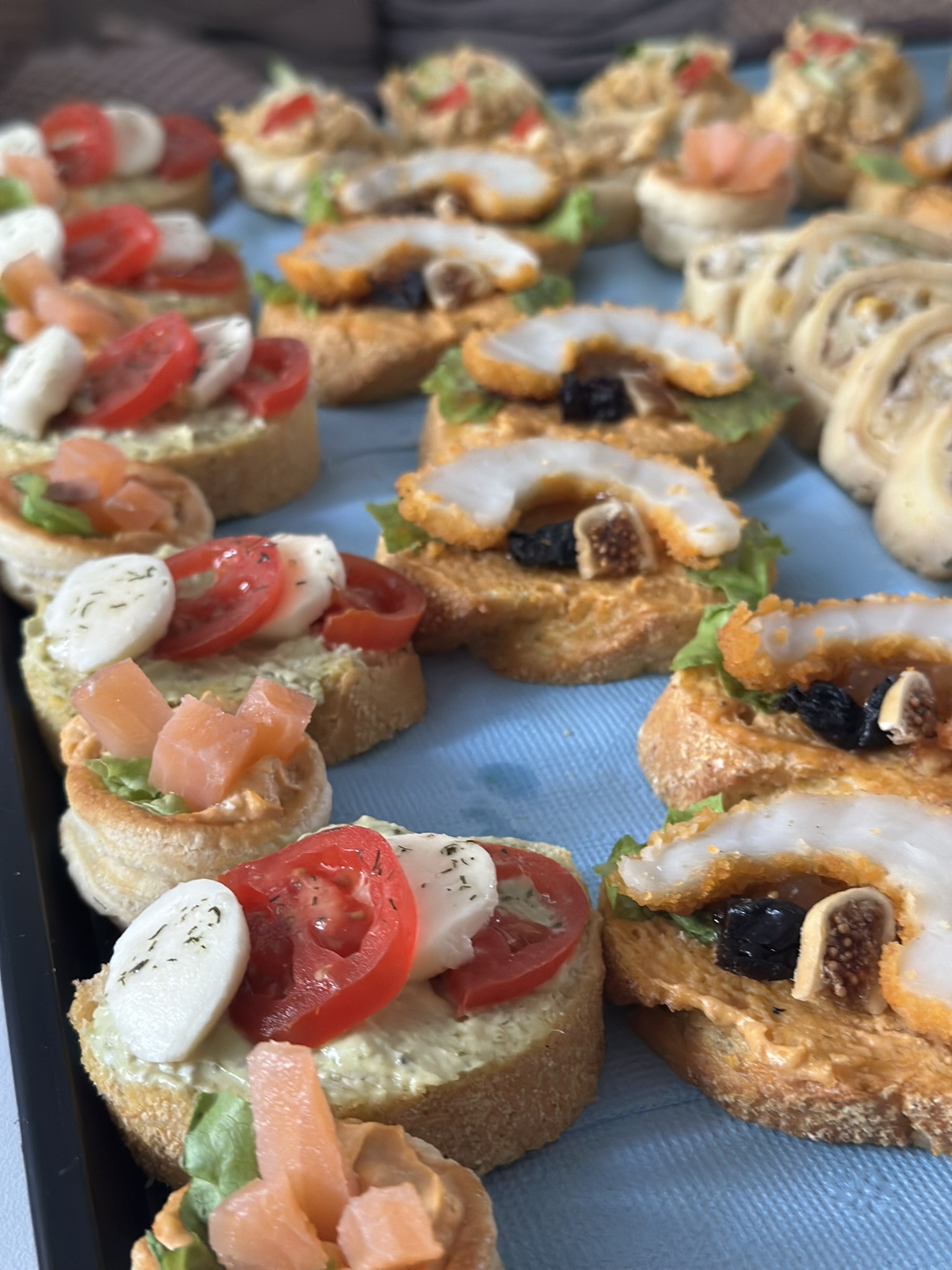Elegant party catering display