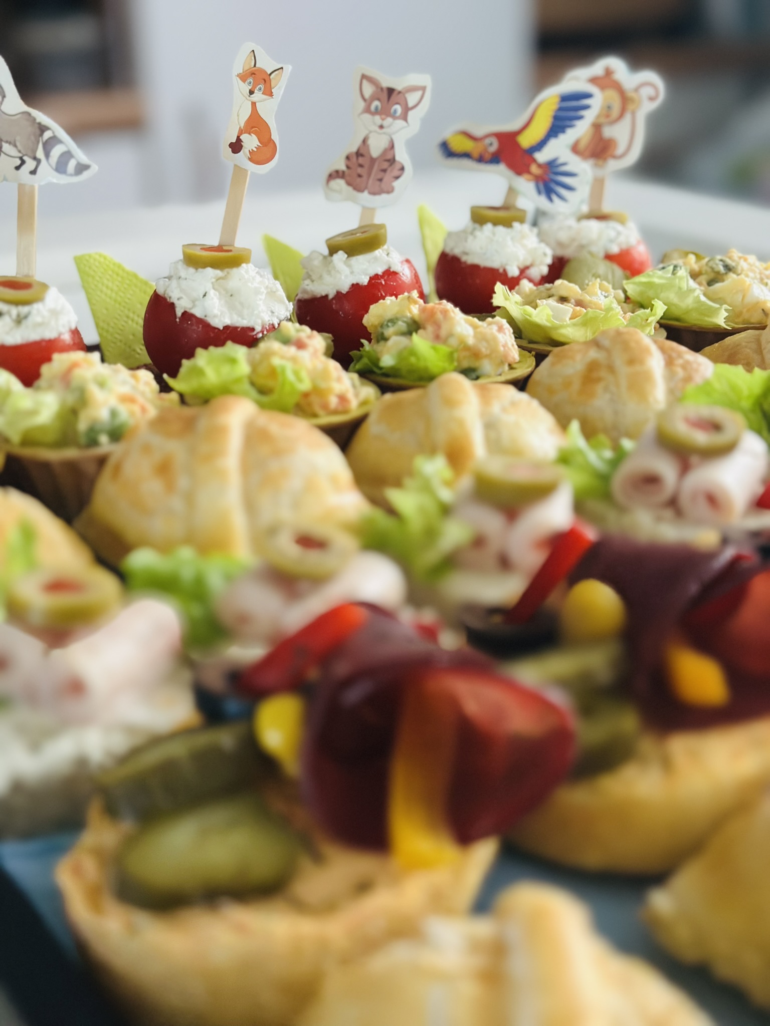 Sophisticated finger food spread